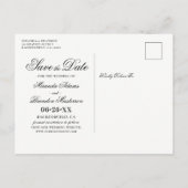 Silver Mason Jar String Lights Blue Save the Date Aankondigingskaart (Achterkant)