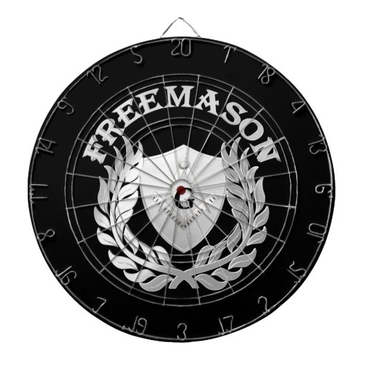 Silver masonry symbool dartbord (Voorkant)