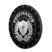 Silver masonry symbool dartbord (Voorkant Rechts)