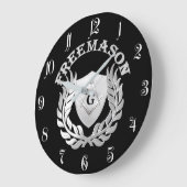 Silver masonry symbool grote klok (Hoek)