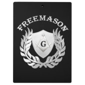 Silver masonry symbool klembord (Achterkant)