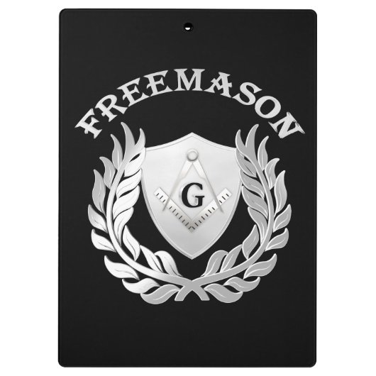Silver masonry symbool klembord (Achterkant)