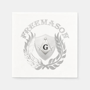 Silver masonry symbool servet