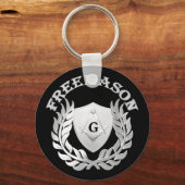 Silver masonry symbool sleutelhanger (Voorkant)