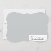 Silver Masquerade Ball Mask Costume Halloween Part Kaart (Achterkant)