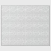 Silver Masquerade Damask Cadeaupapier (Vlak)
