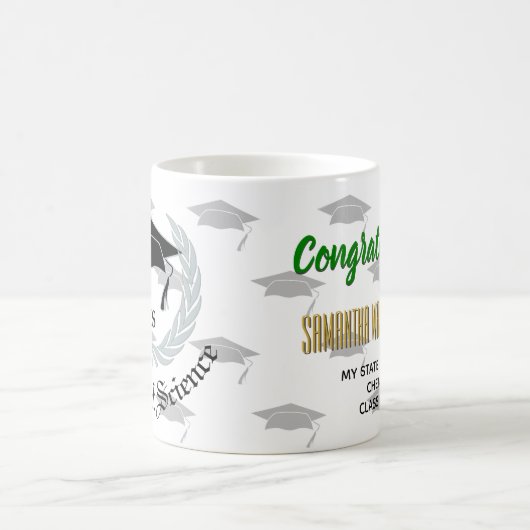 Silver Master Science Afstuderen Celebration Koffiemok (Center)