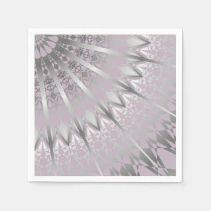 Silver Mauve Mandala Servetten