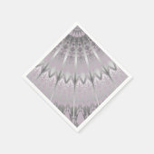 Silver Mauve Mandala Servetten (Hoek)