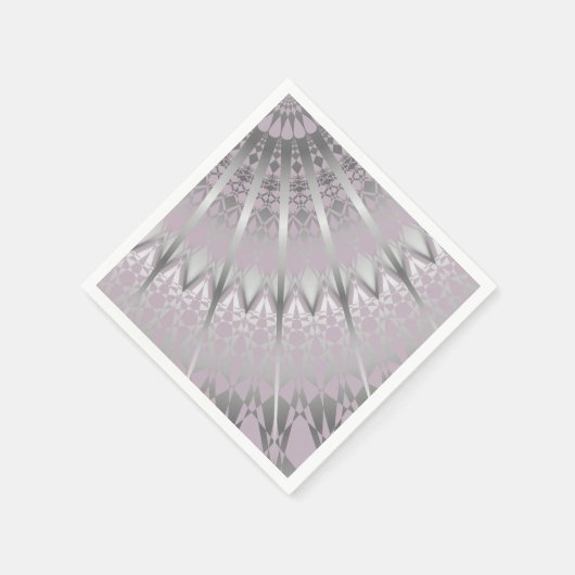 Silver Mauve Mandala Servetten (Hoek)