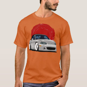 Silver Mazda Miata NB T-shirt