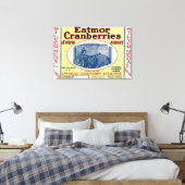 Silver Medal Eatmor Cranberries Brand Label Canvas Afdruk (Insitu (Slaapkamer))
