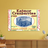 Silver Medal Eatmor Cranberries Brand Label Canvas Afdruk (Insitu (Woonkamer))