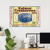 Silver Medal Eatmor Cranberries Brand Label Poster (Thuiskantoor)