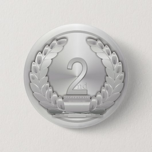 Silver Medal Ronde Button 5,7 Cm (Voorkant)