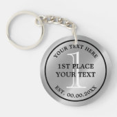 Silver Medal sleutelhanger voor wedstrijd voor het (Voorkant)