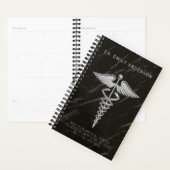Silver Medical Caduceus Benoemingboek Planner (Display)