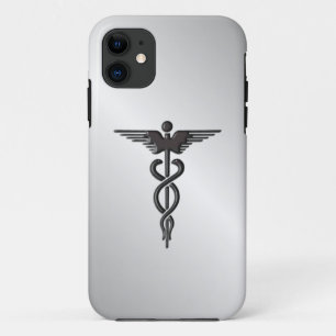 Silver Medical Caduceus Case-Mate iPhone Case