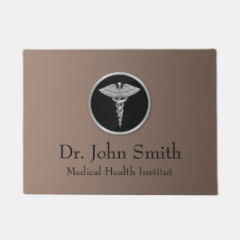 Silver Medical Caduceus - Deurmat