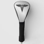 Silver Medical Caduceus Golfheadcover (Voorkant)