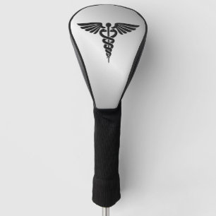 Silver Medical Caduceus Golfheadcover