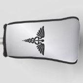 Silver Medical Caduceus Golfheadcover (Voorkant)