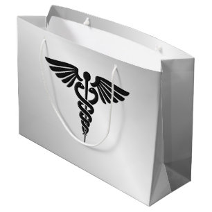 Silver Medical Caduceus Large Cadeautasje