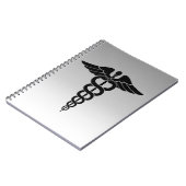 Silver Medical Caduceus Notitieboek (Linkerzijde)