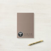 Silver Medical Caduceus - Post-it® notes (Op bureau)
