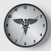 Silver Medical Caduceus w Black-nummers (Voorkant)