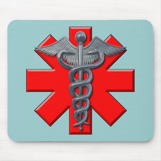 Silver Medical Professional-symbool Muismat (Voorkant)