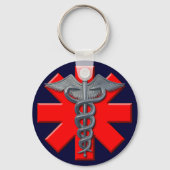 Silver Medical Professional-symbool Sleutelhanger (Voorkant)