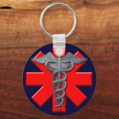 Silver Medical Professional-symbool Sleutelhanger (Voorkant)