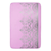 Silver Mehndi - Bath Mat (Voorkant Verticaal)