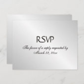 Silver Menu RSVP (Voorkant / Achterkant)