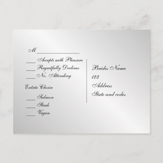 Silver Menu RSVP (Achterkant)