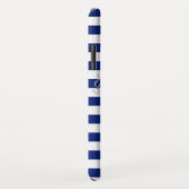 Silver Mermaid op Nautical Stripes Case-Mate iPhone Case (Achterkant/rechts)