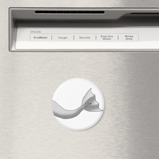 Silver Mermaid Tail Magneet (Insitu (Vaatwasser))