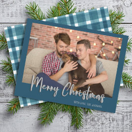 Silver Merry kerstballetjes Pset Blue Feestdagenkaart