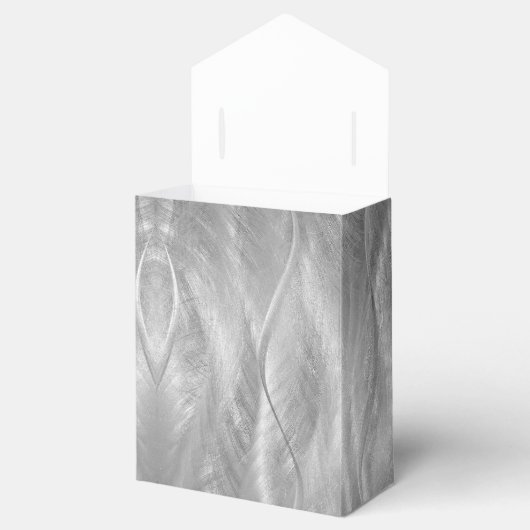 Silver Metal Abstract Bedankdoosjes (Geopend)