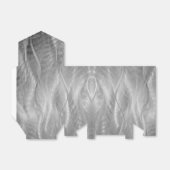 Silver Metal Abstract Bedankdoosjes (Uitgevouwen)