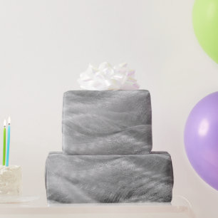 Silver Metal Abstract Cadeaupapier