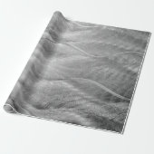 Silver Metal Abstract Cadeaupapier (Uitgerold)