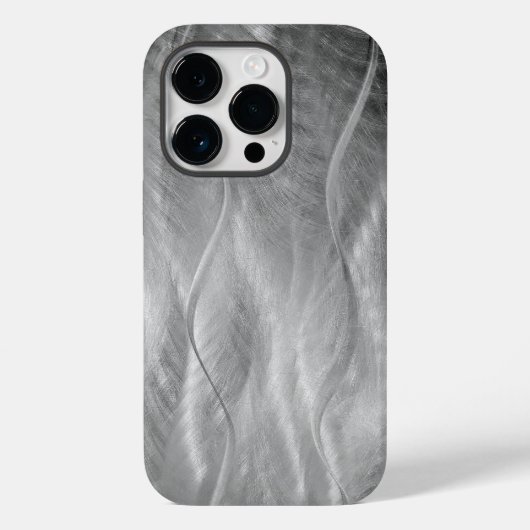 Silver Metal Abstract Case-Mate iPhone Case (Achterkant)