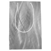 Silver Metal Abstract Medium Cadeauzakje (Voorkant)