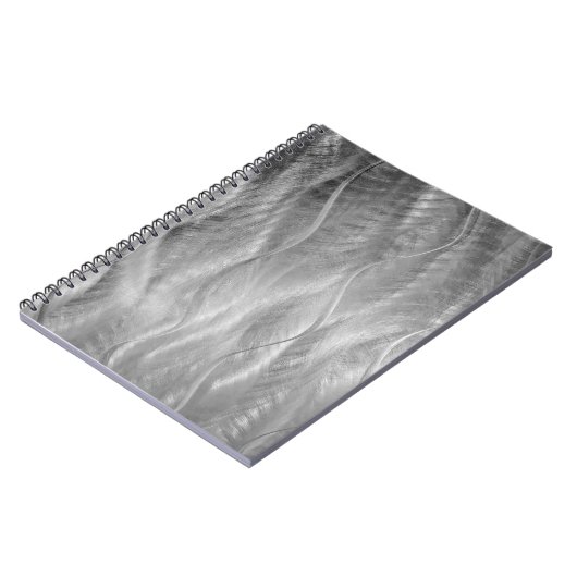 Silver Metal Abstract Notitieboek (Linkerzijde)