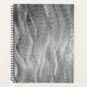 Silver Metal Abstract Planner