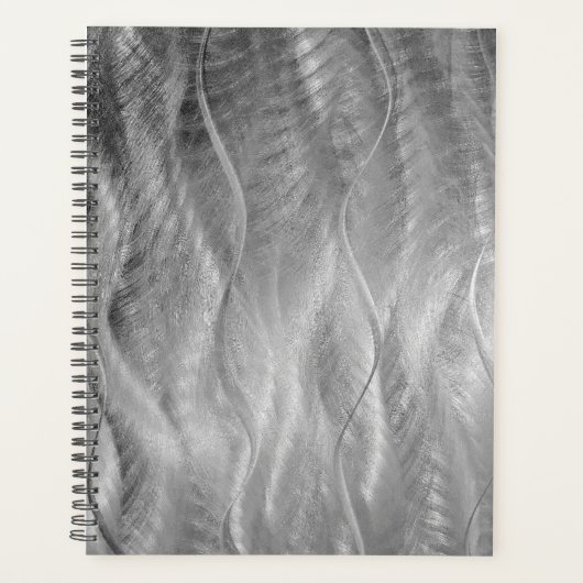 Silver Metal Abstract Planner (Voorkant)