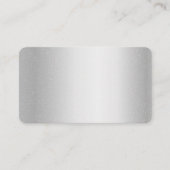Silver Metal Blank Visitekaartje (Voorkant)