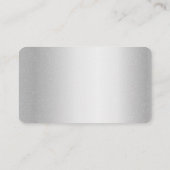 Silver Metal Blank Visitekaartje (Achterkant)